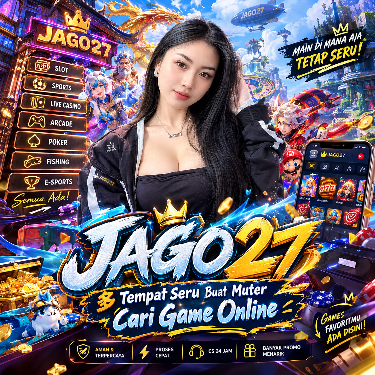 JAGO27 多 Tempat Seru Buat Muter Cari Game Online